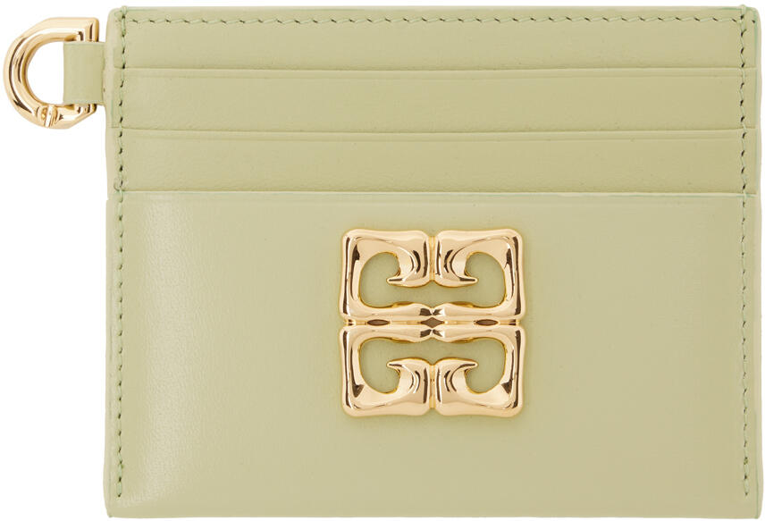 Givenchy Green 4G Liquid Card Holder Cover