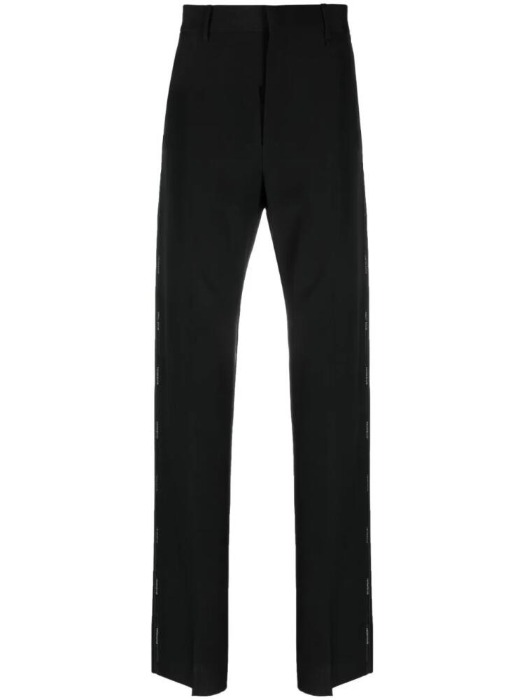 Givenchy logo-tape tailored trousers - Black Cover