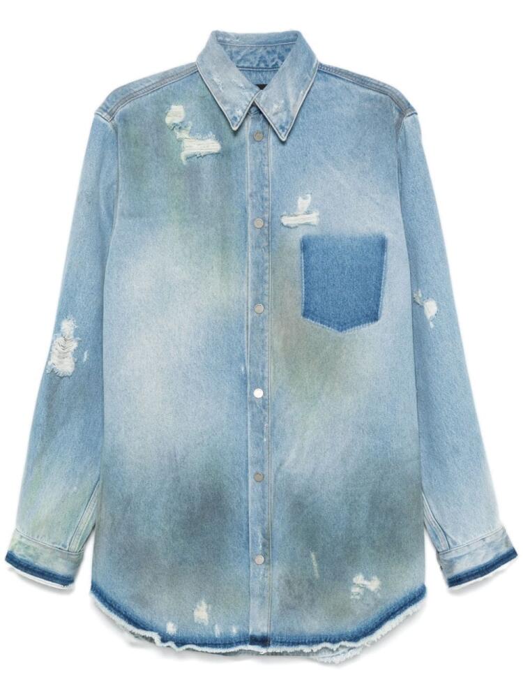 EGONlab. distressed shirt - Blue Cover