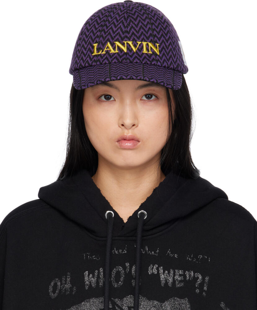 Lanvin Purple & Black Future Edition Curb Cap Cover