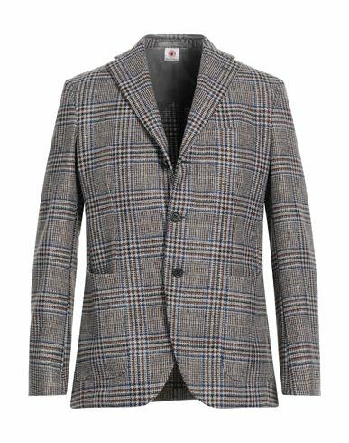 Luigi Borrelli Napoli Man Blazer Blue Virgin Wool, Chlorofiber Cover