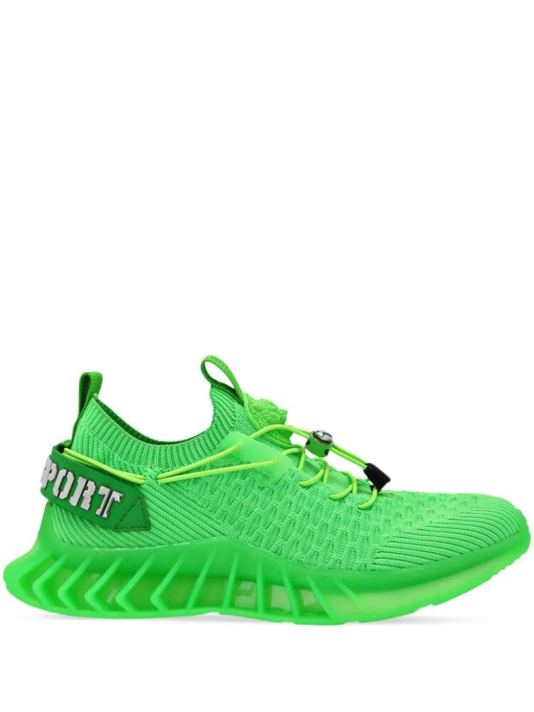 Plein Sport Runner knitted sneakers - Green Cover