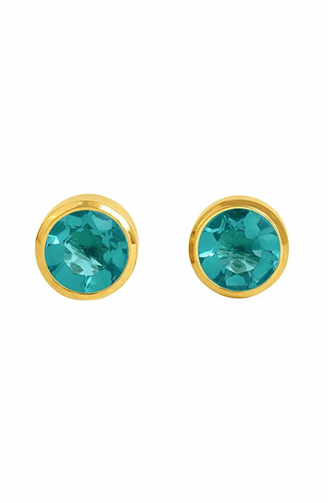 Dean Davidson Signature Midi Knockout Stud Earrings in Electric Blue/Gold Cover