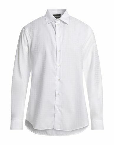 Emporio Armani Man Shirt White Cotton, Polyamide Cover