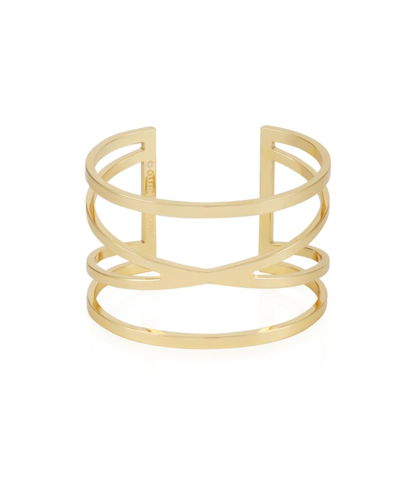 Vince Camuto Gold-Tone Twisted Double Cuff Bracelet - Gold Cover