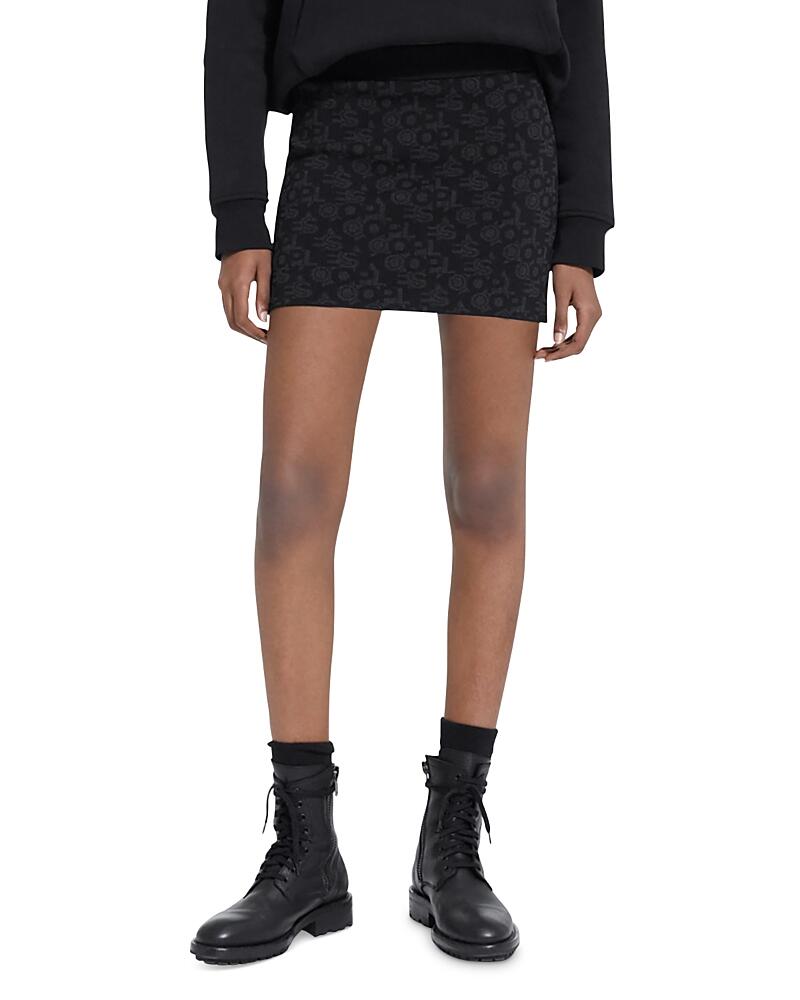 The Kooples Jacquard Logo Mini Skirt Cover