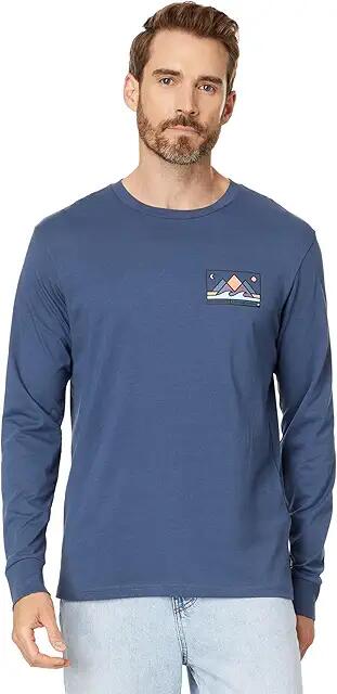 Billabong Range Long Sleeve Graphic Tee (Slate Blue) Men's T Shirt Cover