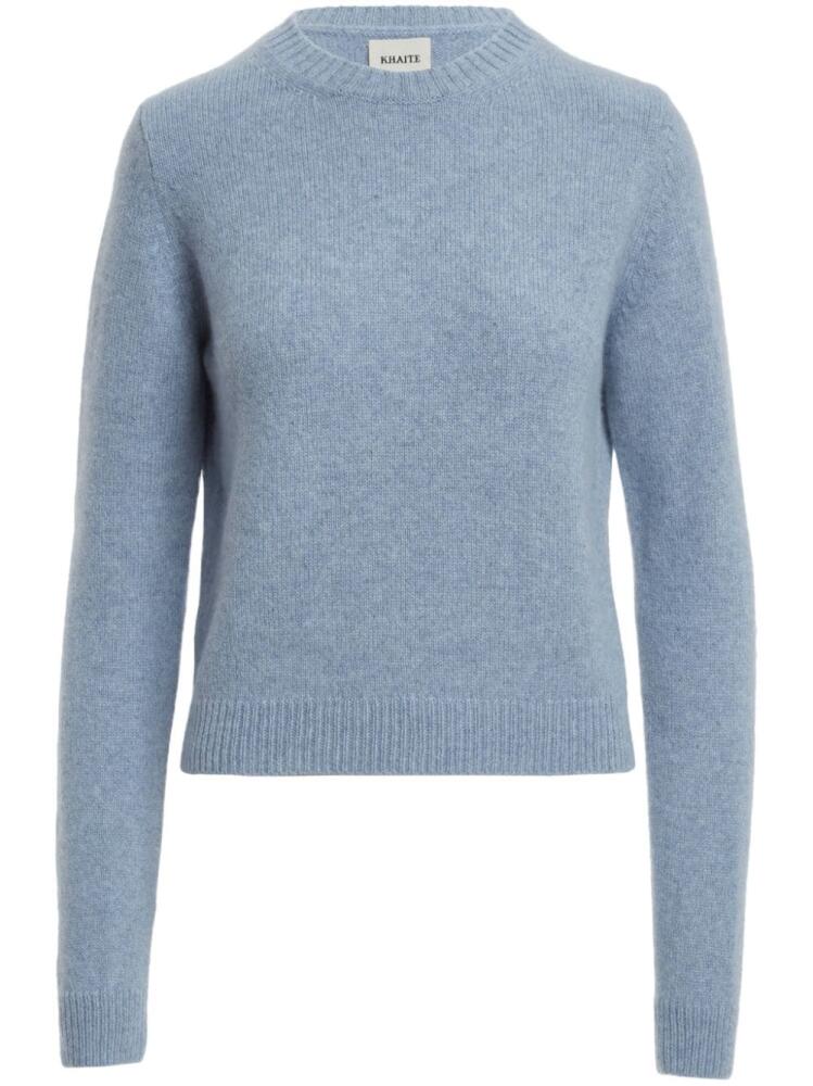 KHAITE The Diletta cashmere jumper - Blue Cover