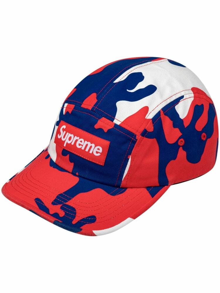 Supreme washed chino twill camp cap - Red Cover