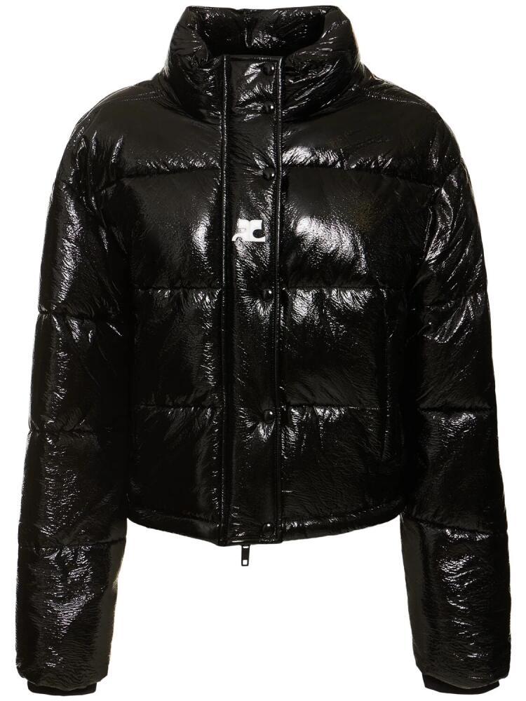 COURREGES Ac Vinyl Puffer Jacket Cover