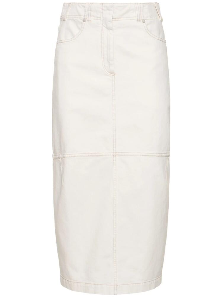 BRUNELLO CUCINELLI Cotton Bull Midi Skirt Cover