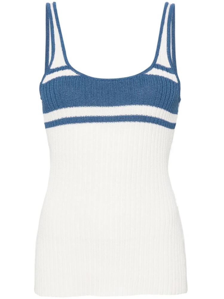 Claudie Pierlot striped ribbed tank top - Neutrals Cover