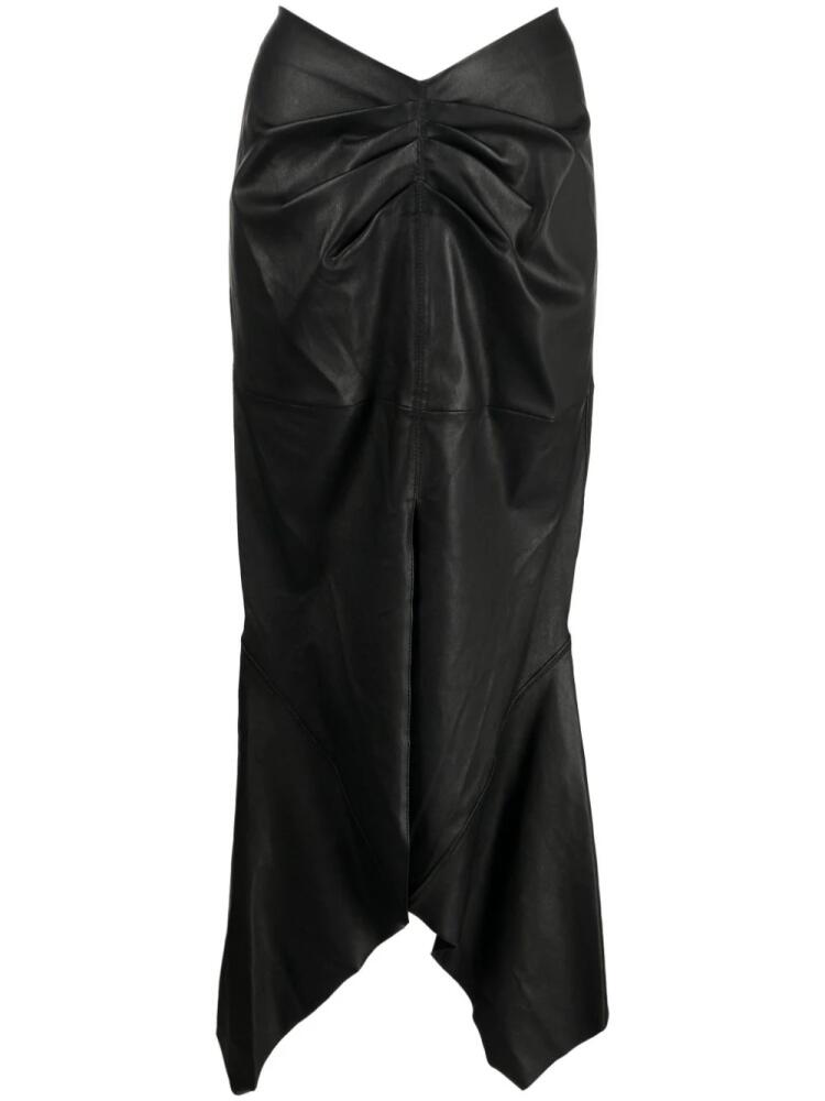 Maticevski Analogy leather midi skirt - Black Cover