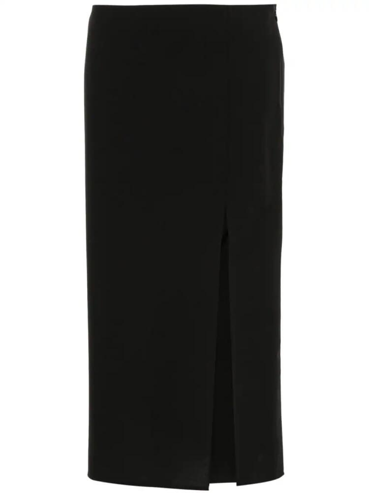 Gauchère side-slit wool skirt - Black Cover