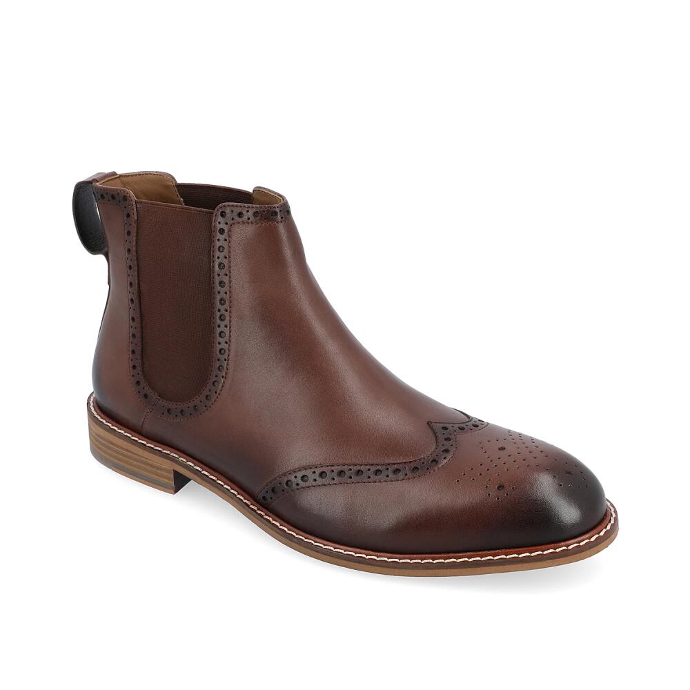 Thomas & Vine Wide Width Watson Chelsea Boot | Men's | Dark Brown Cover