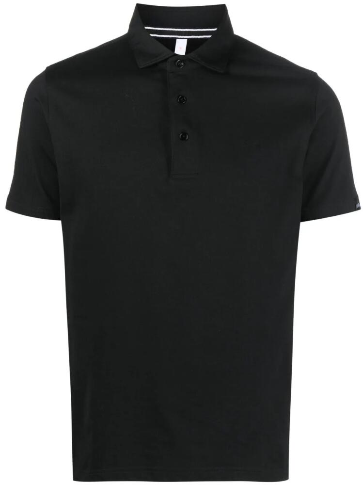 Sun 68 short-sleeved cotton polo shirt - Black Cover