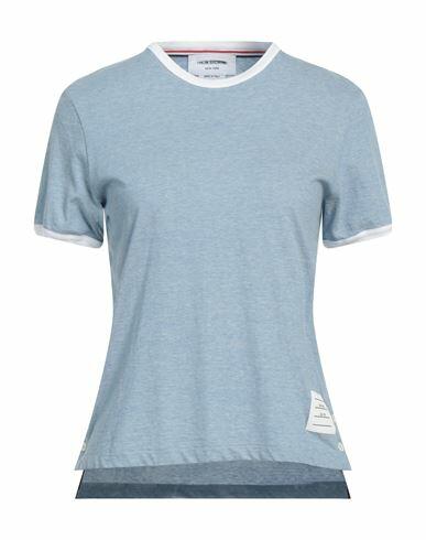 Thom Browne Woman T-shirt Light blue Cotton Cover