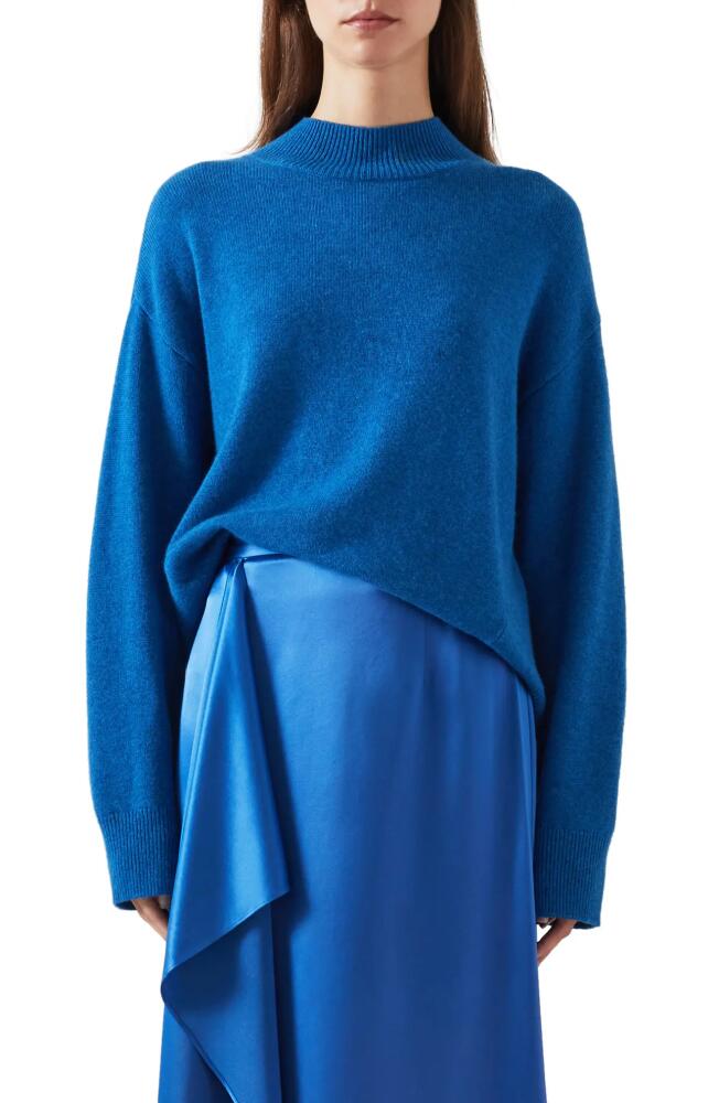 LK Bennett Zoe Mock Neck Sweater in Blue Cover