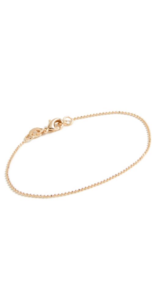 Alexa Leigh 1MM Diamond Cut Ball Chain Bracelet Yellow Gold Cover