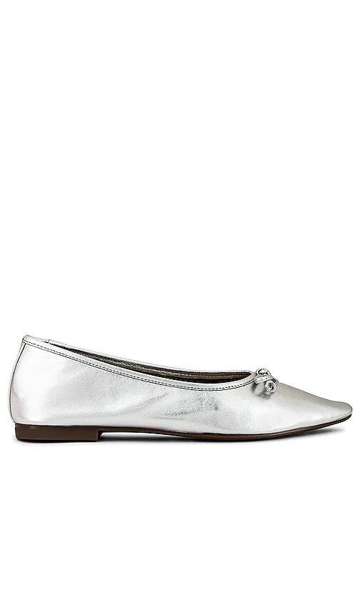 Schutz Arissa Flat in Metallic Silver Cover