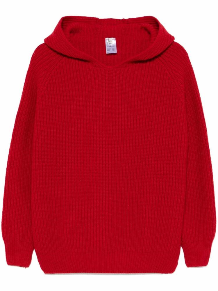 Baserange knitted hoodie - Red Cover