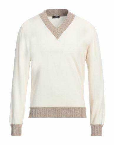 Barba Napoli Man Sweater Ivory Cashmere Cover