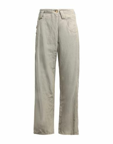 Brunello Cucinelli Woman Pants Military green Cotton, Linen, Leather, Brass Cover