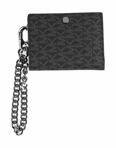 Michael Kors Mens Man Wallet Black Leather Cover