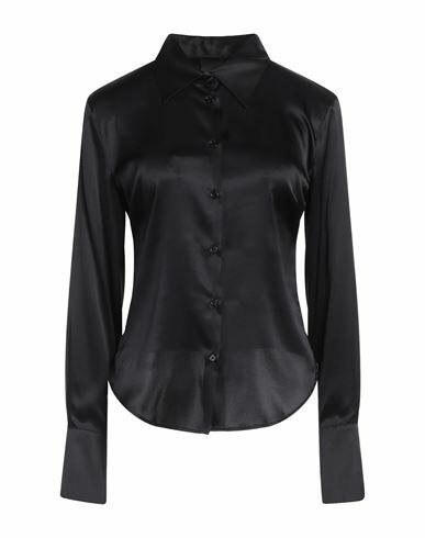 Pinko Woman Shirt Black Silk, Elastane Cover