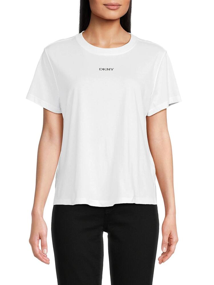 DKNY Sport Women's Logo Tee - White Cover