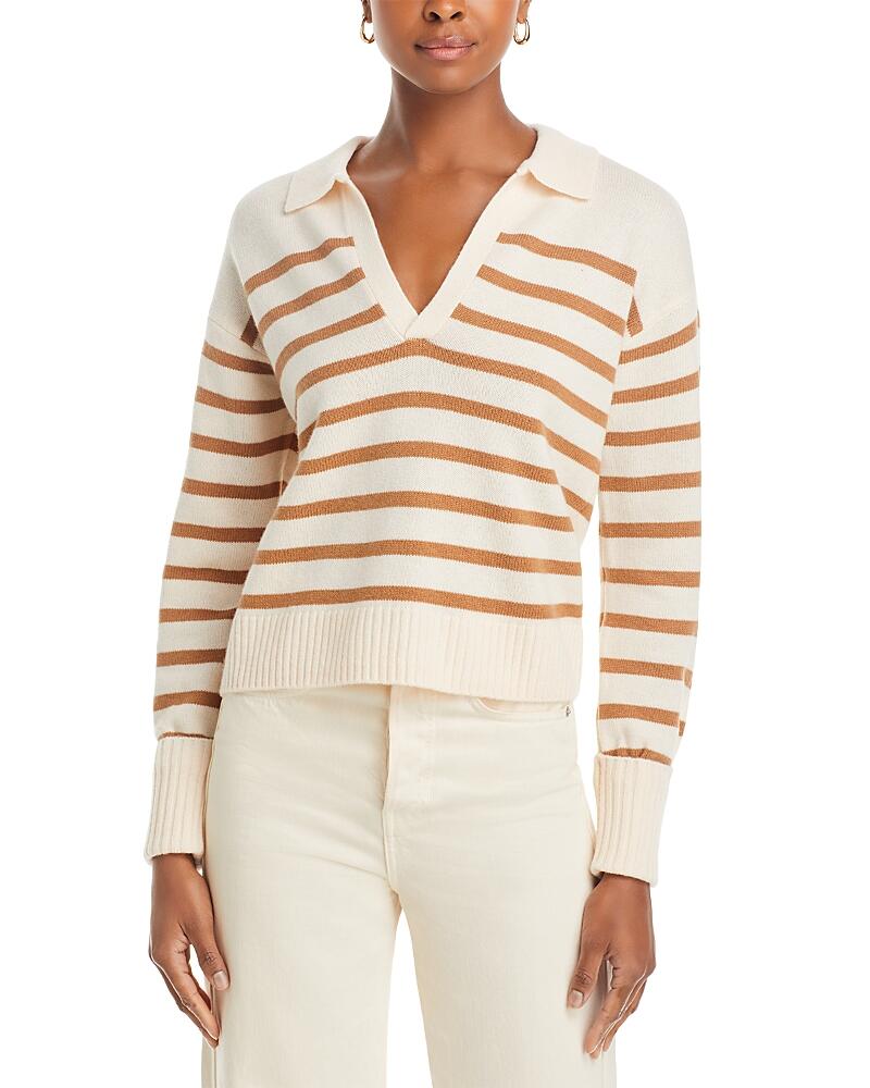 Paige Maxie Striped Collared Sweater Cover