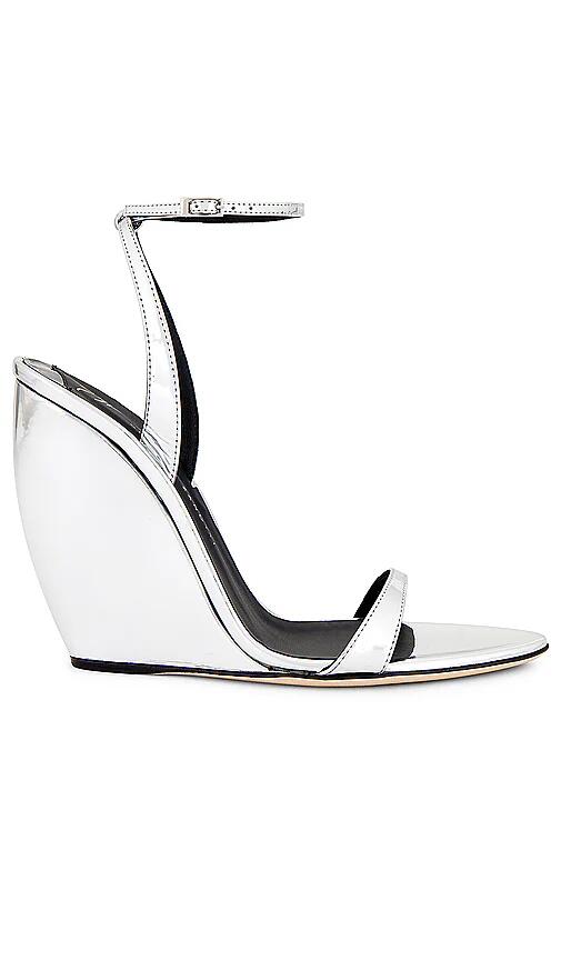 Giuseppe Zanotti Clandestino 105 Sandal in Metallic Silver Cover