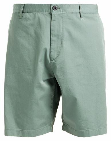 Theory Man Shorts & Bermuda Shorts Sage green Cotton, Elastane Cover