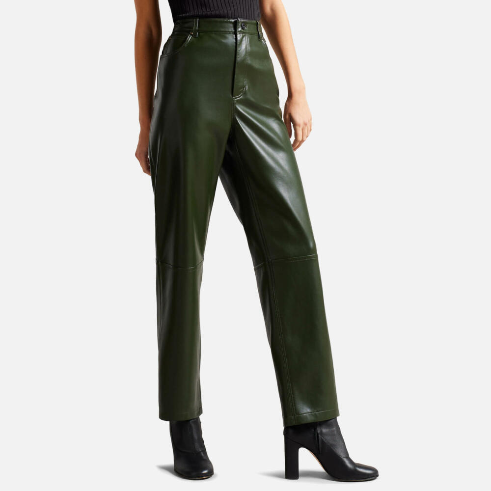 Ted Baker Plaider Faux Leather Trousers Cover