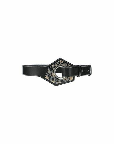 Ganni Woman Belt Black Soft Leather Cover