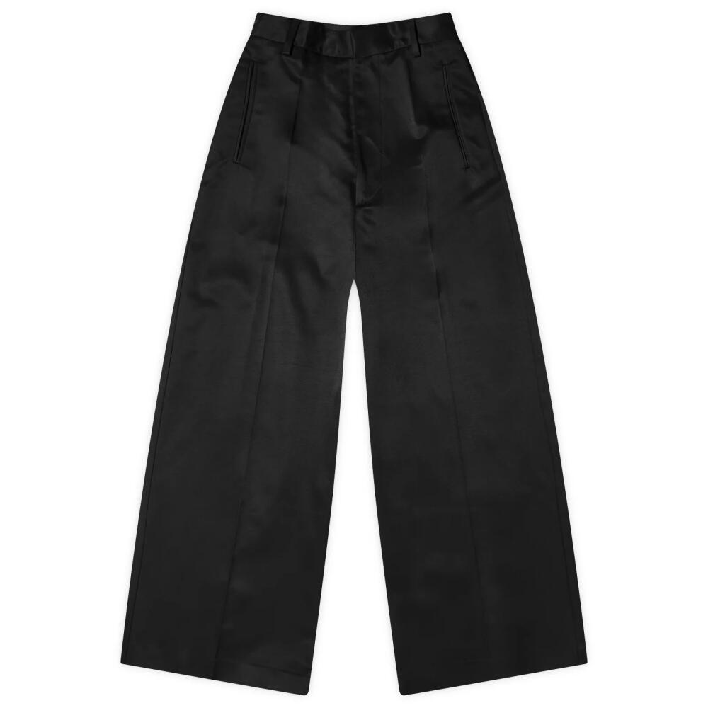 MM6 Maison Margiela Women's Tailored Wide Leg Trousers in Black Cover