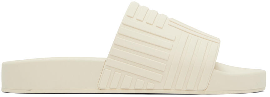 Bottega Veneta Off-White Rubber Slides Cover