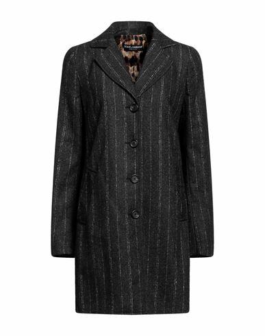 Dolce & gabbana Woman Overcoat & Trench Coat Steel grey Alpaca wool, Cotton, Polyamide Cover