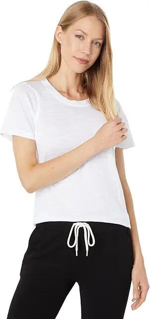 MONROW Crew Neck Tee (White) Women's Clothing Cover