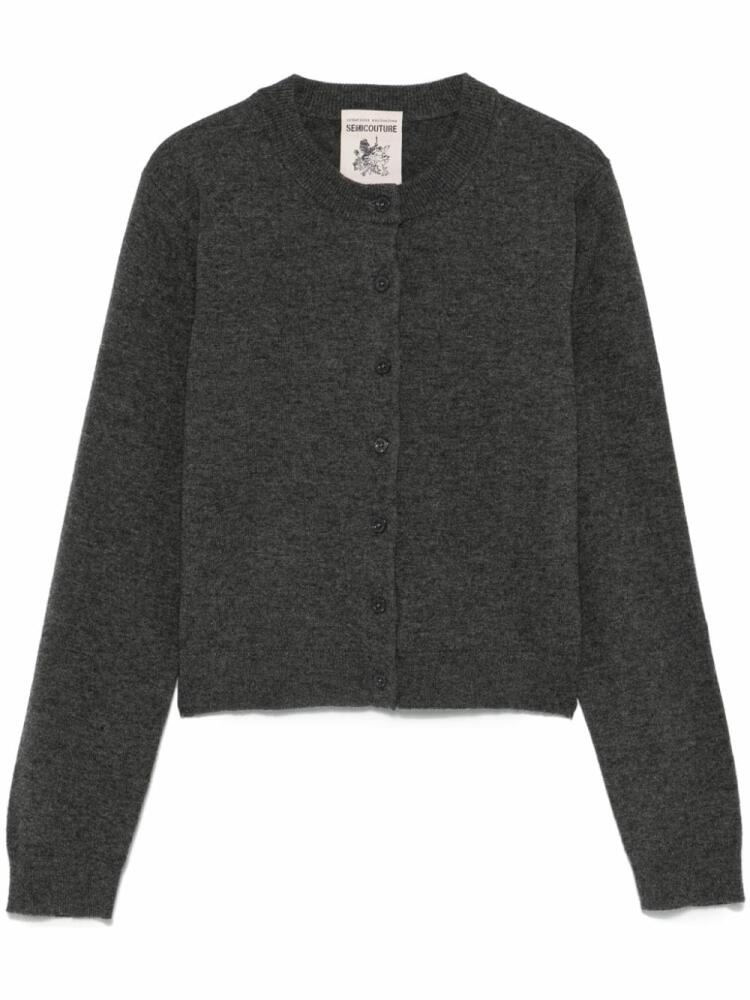 Semicouture cropped cardigan - Grey Cover