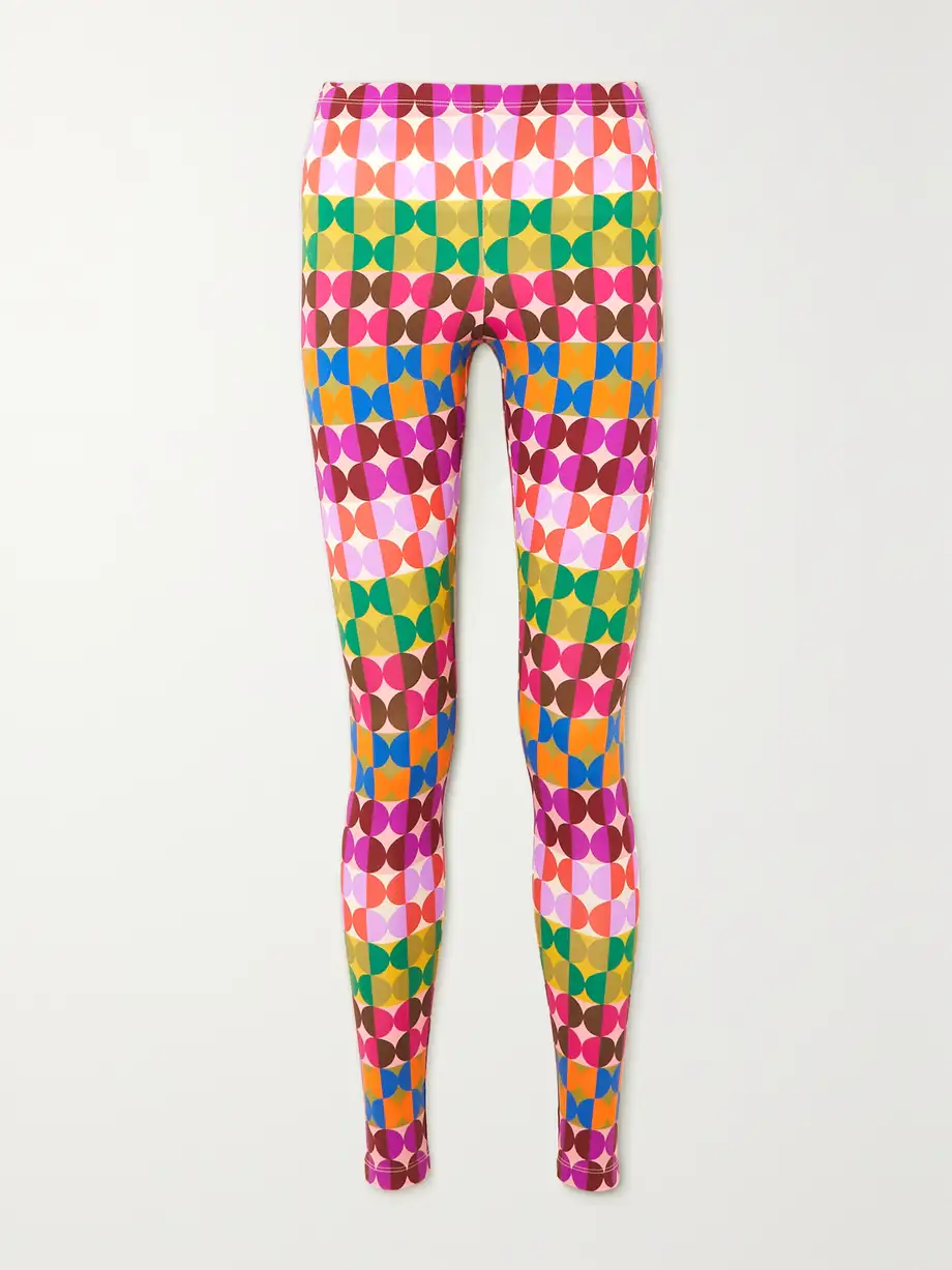 La DoubleJ - Printed Stretch-jersey Leggings - Multi Cover