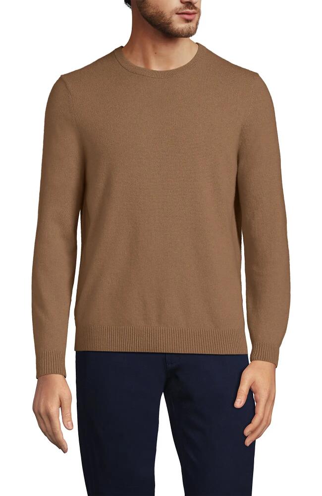 Lands' End Fine Gauge Cashmere Sweater in Classic Camel Cover