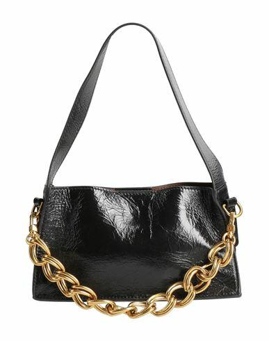 Manu Atelier Woman Handbag Black Leather Cover