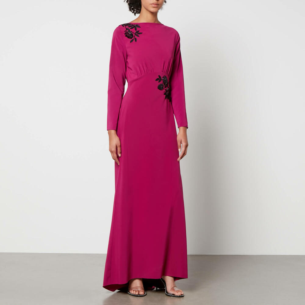 Hope & Ivy Eli Crepe de Chine Maxi Dress Cover