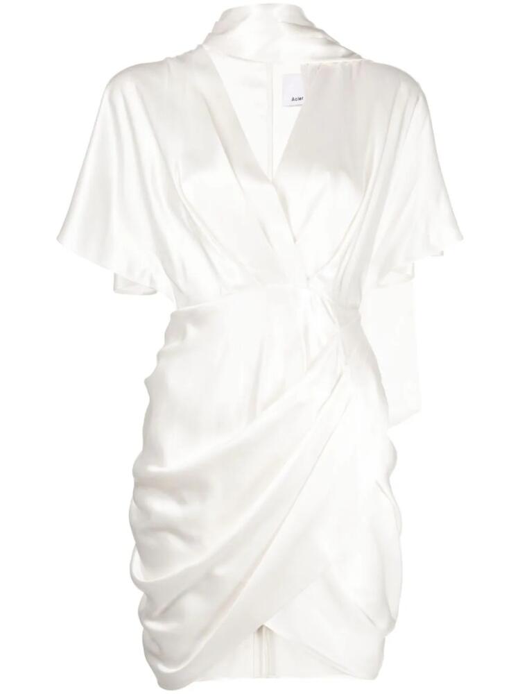 Acler Giles draped minidress - White Cover