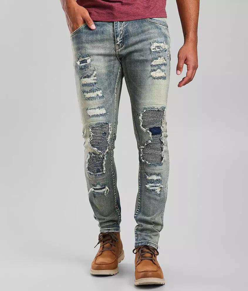 Crysp Denim Rivera Moto Skinny Stretch Jean Cover