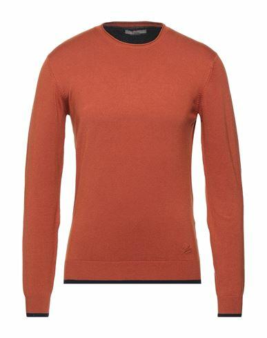 Yes Zee By Essenza Man Sweater Rust Viscose, Nylon Cover