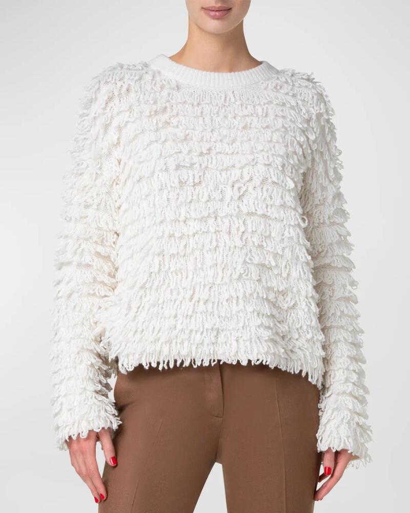 Akris Cashmere and Wool Loops Knit Sweater Cover