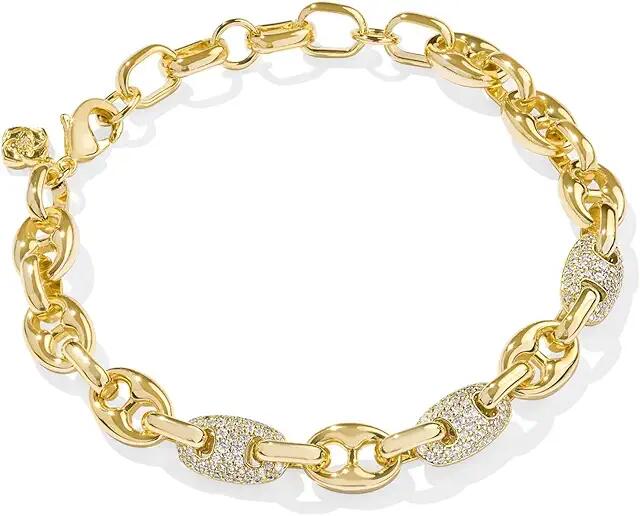 Kendra Scott Bailey Pave Chain Bracelet (Gold White Crystal) Bracelet Cover