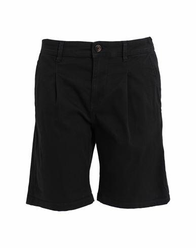 Selected Homme Man Shorts & Bermuda Shorts Black Cotton, Organic cotton, Recycled cotton, Elastane Cover